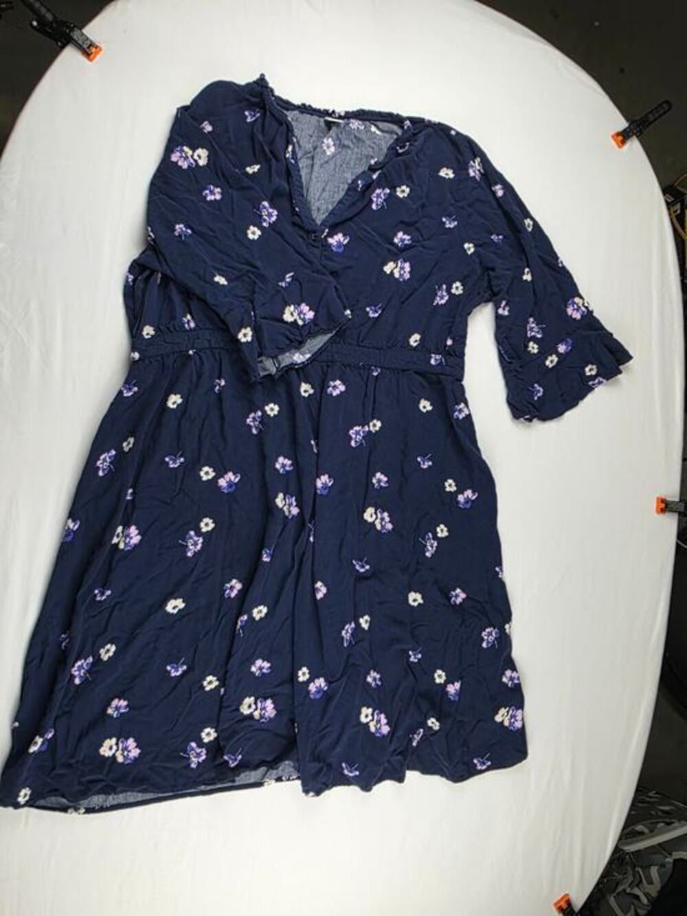 Old Navy Floral Blue Dress Size XXL
